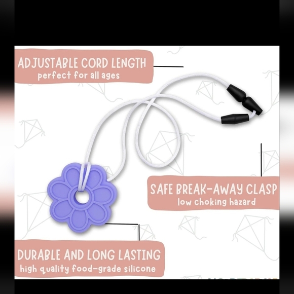 Autism Sensory Oral Teething Necklaces Toys 5 Pieces - Picture 7 of 8
